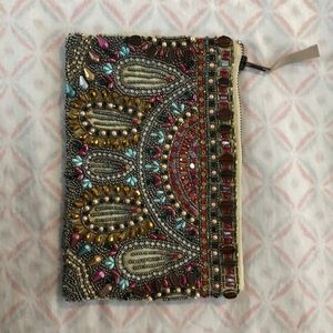 Anthropologie beaded clutch